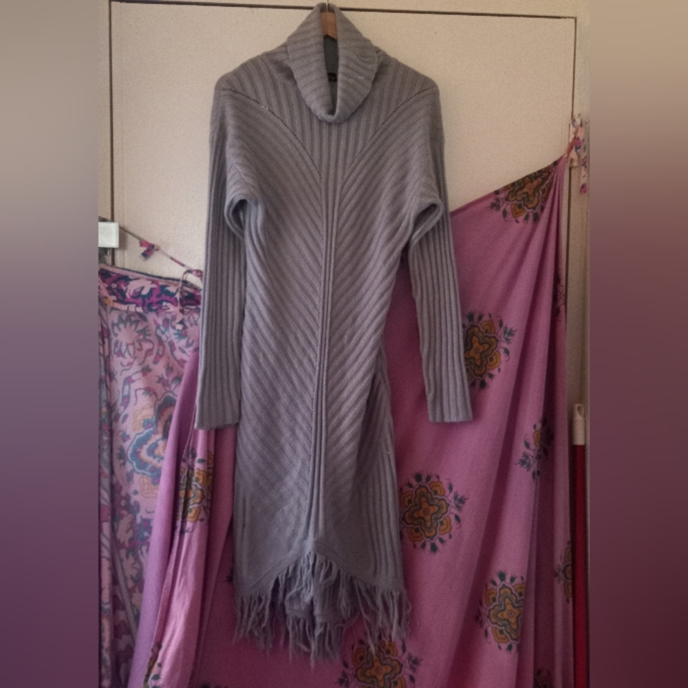 Gray Sweater Dress